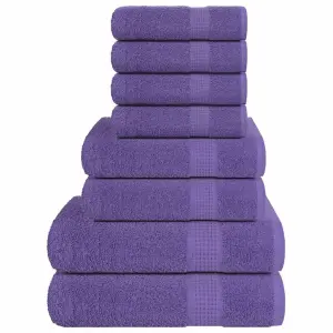 8-cz. zestaw ręczników, FROGN, fioletowy, 360 g/m²