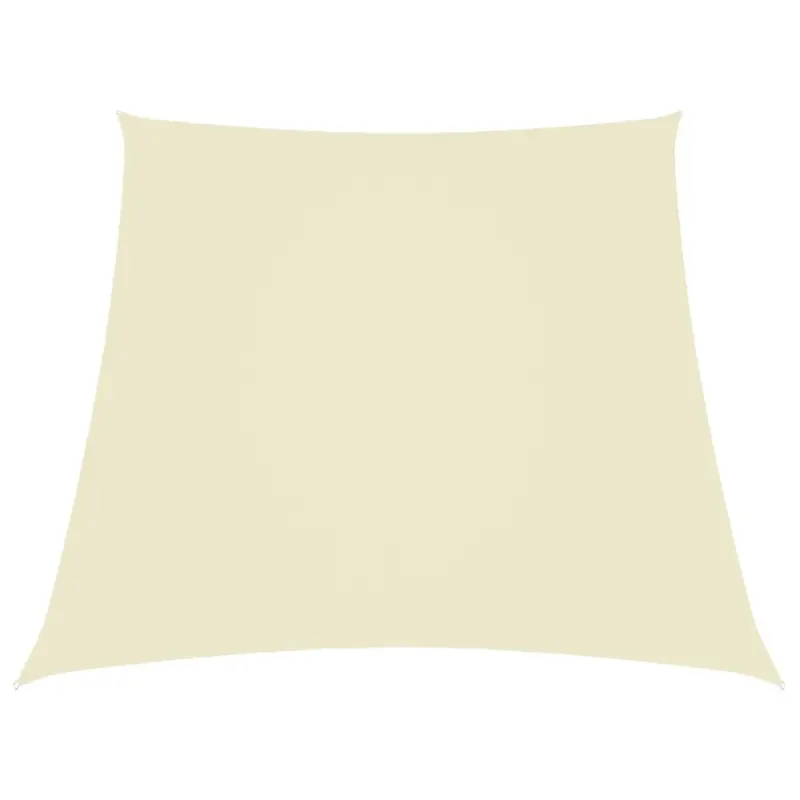 Żagiel ogrodowy, tkanina Oxford, trapezowy, 2/4x3 m, kremowy