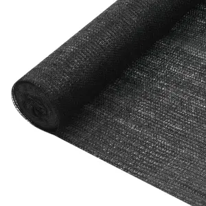 Siatka cieniująca, czarna, 1,2x10 m, HDPE, 75 g/m²