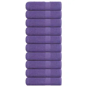 Ręczniki do rąk FROGN 10 szt. Fioletowe 50x100cm 360 g/m²