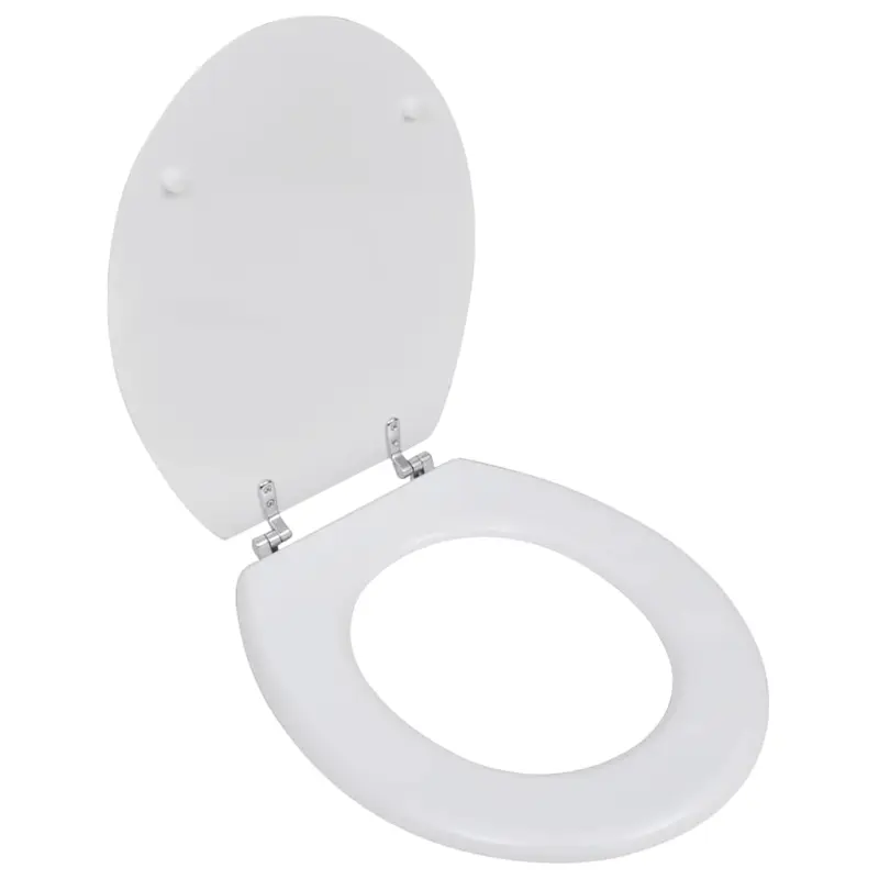 Deska klozetowa, prosty design, MDF, biała