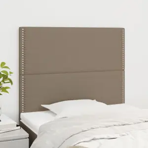 Zagłówek taupe 90x5x118/128 cm materiał