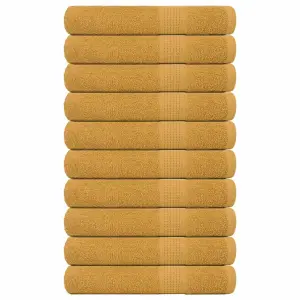 Ręczniki do sauny FROGN 10 szt. Złoty 80x200 cm 360 g/m²