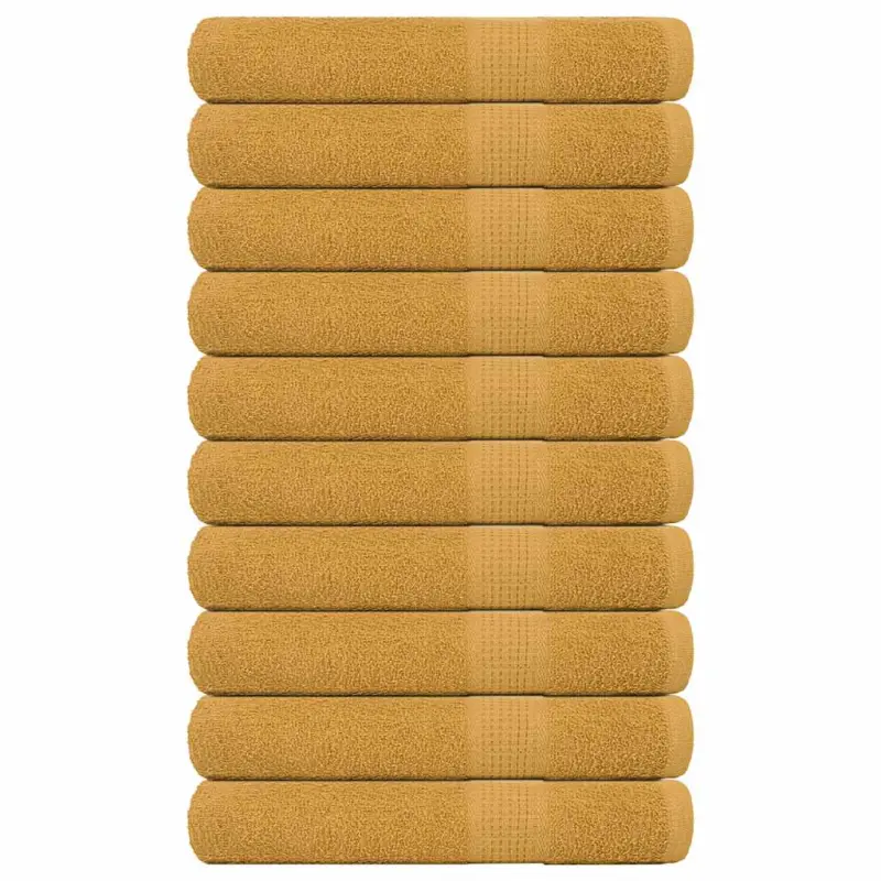 Ręczniki do sauny FROGN 10 szt. Złoty 80x200 cm 360 g/m²