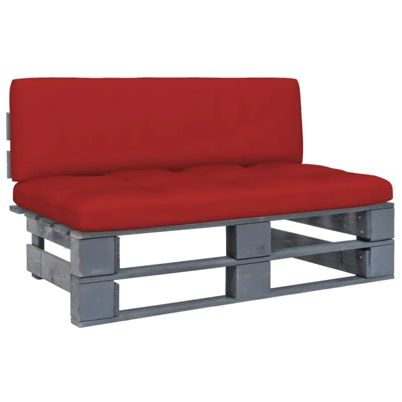 Ogrodowa sofa środkowa z palet, impregnowane drewno sosnowe
