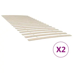 Zapasowe listwy do łóżka z 34 listwami 2 szt. 90x200 cm