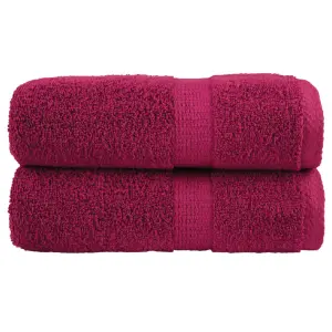 Ręczniki toaletowe Premium, SOLUND 2 szt. Bordeaux 30x30cm 600 g/m²