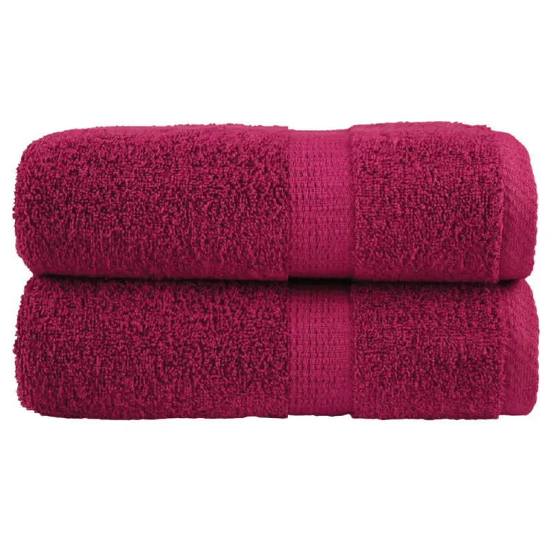 Ręczniki toaletowe Premium, SOLUND 2 szt. Bordeaux 30x30cm 600 g/m²