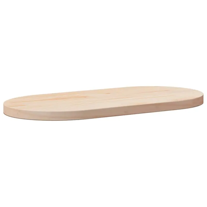 Blat stołu 90x45x2,5 cm Drewno lite sosnowe owalne