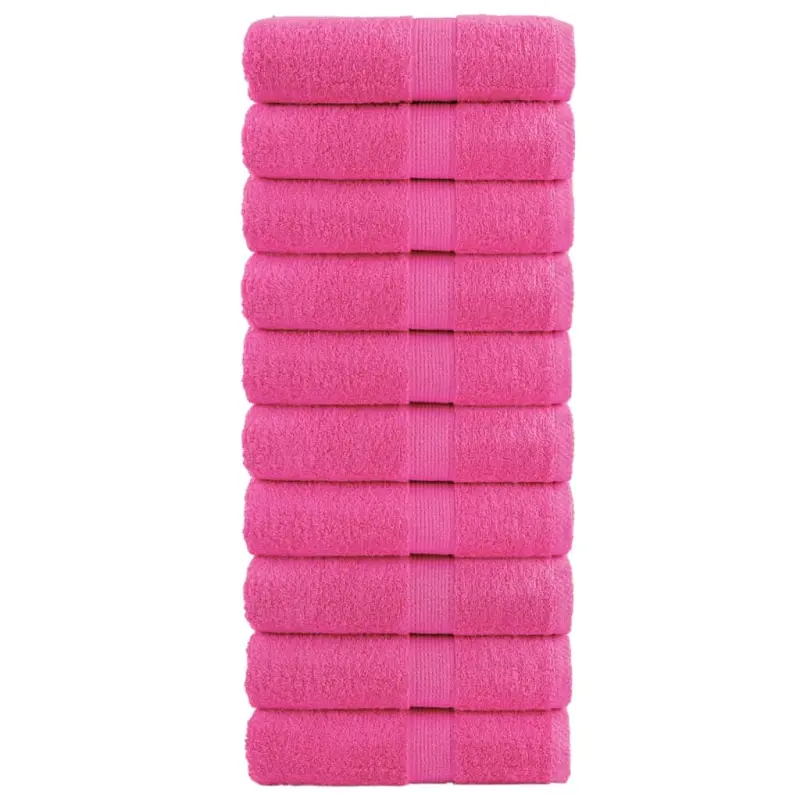 Ręczniki myjące Premium SOLUND 10 szt. Różowe 30x30 cm 600 gsm