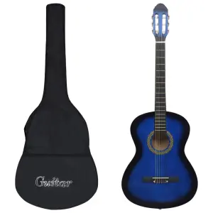 Gitara klasyczna dla początkujących, 4/4, 39, z pokrowcem