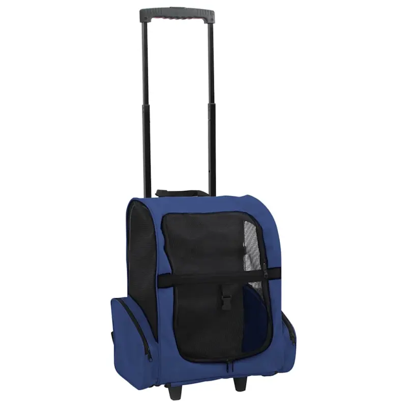 Składany wózek dla zwierząt, niebieski