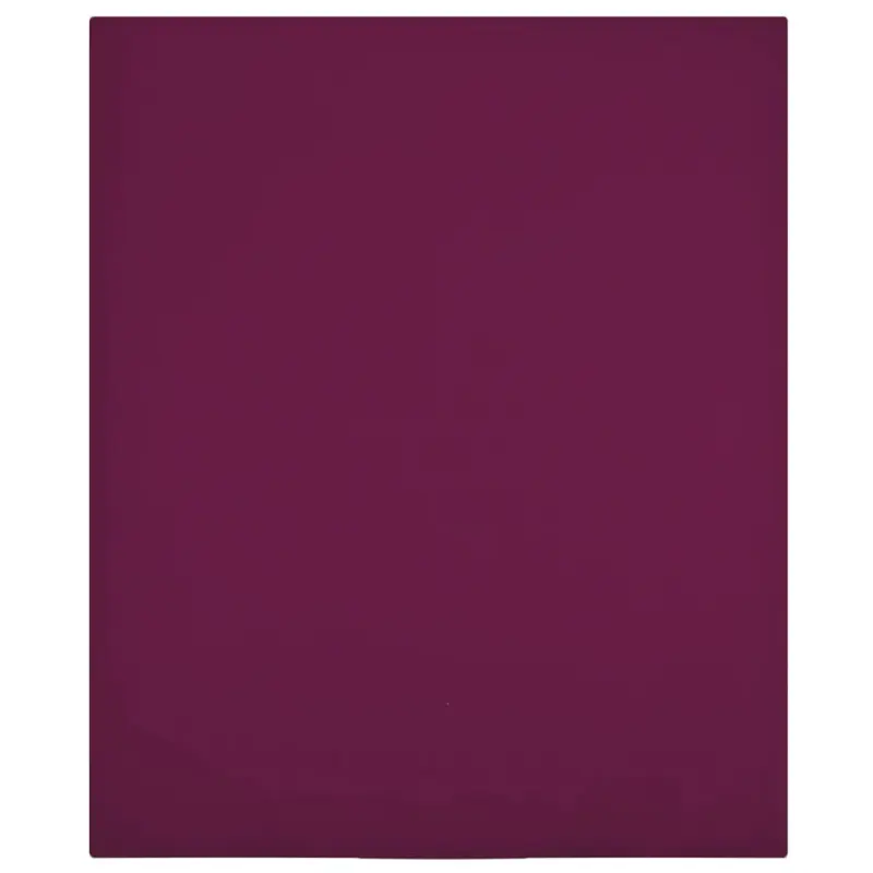 Prześcieradła, 2 szt., bordowe, 100x200 cm, dżersej bawełniany