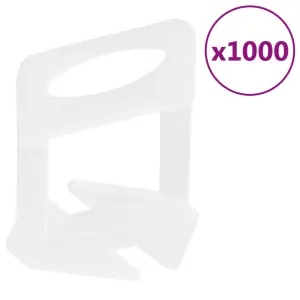Klipsy do poziomowania płytek, 1000 szt., 2 mm