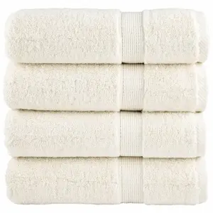 Ręczniki premium SOLUND, 4 szt., kremowe, 50x100 cm, 600 g/cm²