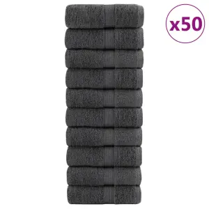 Ręczniki toaletowe Premium, SOLUND 50 szt. Antracyt 30x30cm 600 g/m²