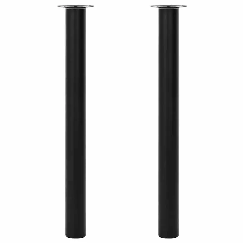 Teleskopowe nogi stołowe, 2 szt., czarne, 710 mm-1100 mm