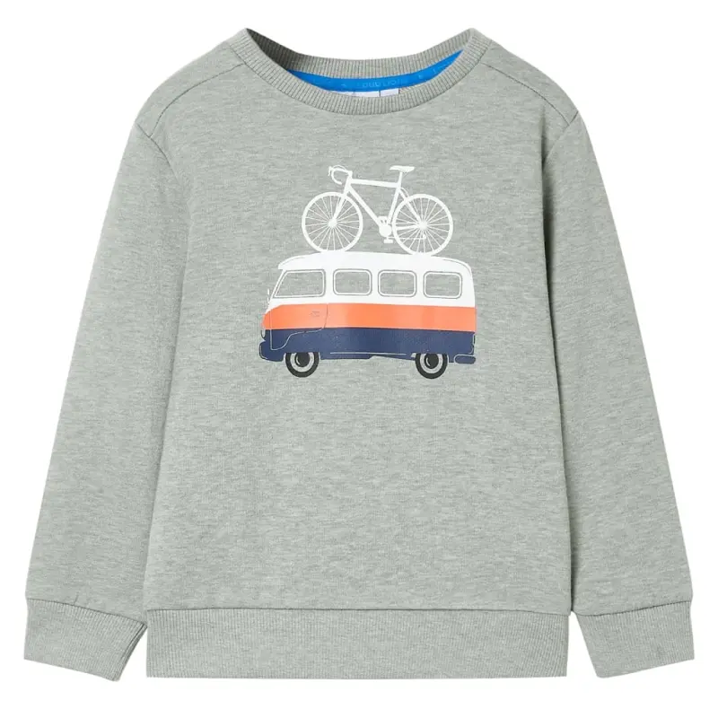 Bluza dziecięca, jasne khaki melanżowe, 128