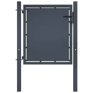 Brama ogrodowa stalowa 100x100 cm antracyt