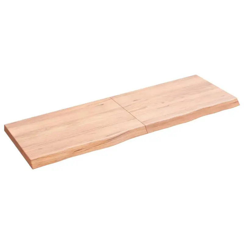 Blat do stołu, jasnobrązowy, 120x40x(2-4)cm, lite drewno dębowe