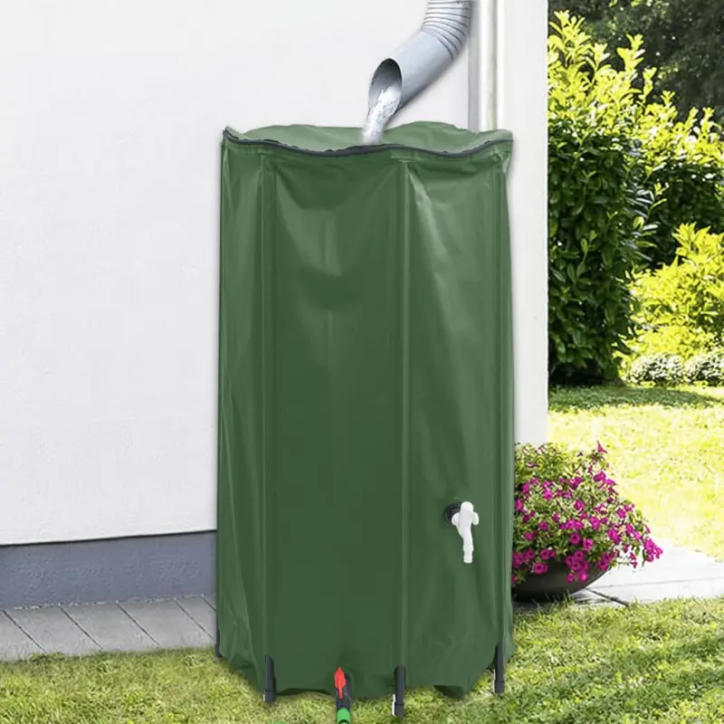 Zbiornik na wodę, z kranikiem, składany, 380 L, PVC