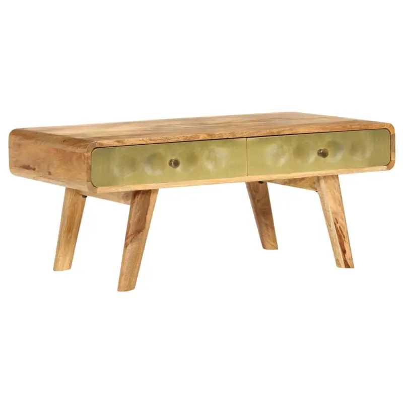 Stolik kawowy z litego drewna mango, 90 x 50 x 40 cm