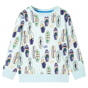Bluza dziecięca, jasnoniebieski melanż, 140