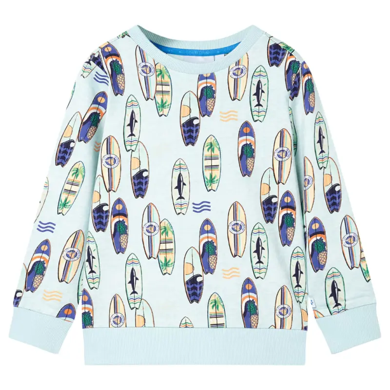 Bluza dziecięca, jasnoniebieski melanż, 140