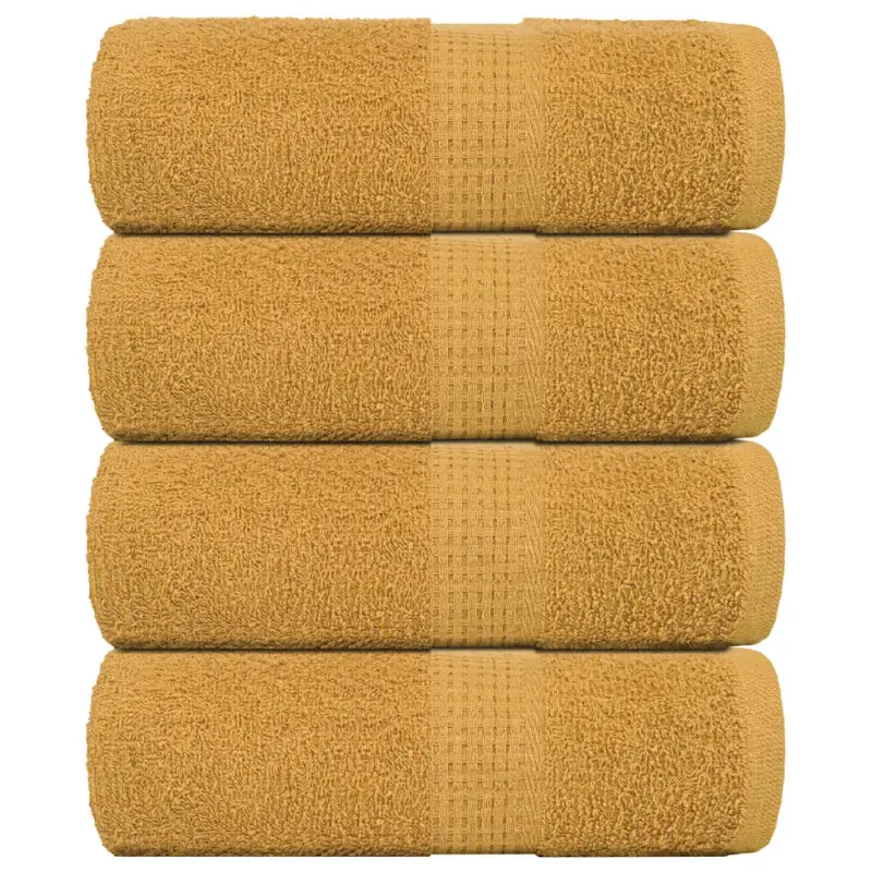 Ręczniki, FROGN, 4 szt., złote, 30x30 cm, 360 g/m²