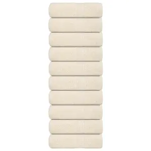 Ręczniki dla gości, FROGN, 10 szt., kremowe, 30x50 cm, 360 g/m²