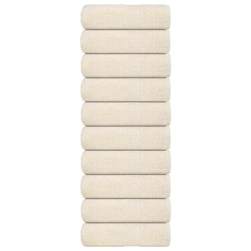 Ręczniki dla gości, FROGN, 10 szt., kremowe, 30x50 cm, 360 g/m²