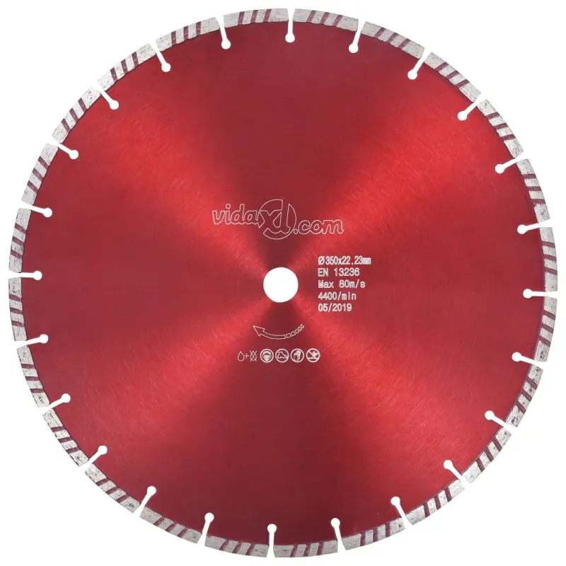 Tarcza diamentowa turbo, stal, 350 mm