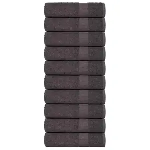 Ręczniki do rąk, FROGN, 10 szt., antracyt, 50x100 cm, 360 g/m²