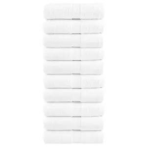 Ręczniczki premium, SOLUND, 10 szt., białe, 30x50 cm, 600 g/m²