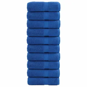 Ręczniki myjące premium, SOLUND 10 szt. niebieskie 30x30cm 600 g/m²