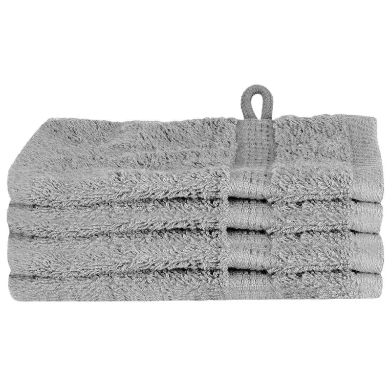 Ręcznik Gościnny SOLUND 4 szt. Szary 15 x 21 cm 550 gsm