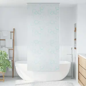 Roleta prysznicowa 100 x 240 cm, wzór w bąbelki