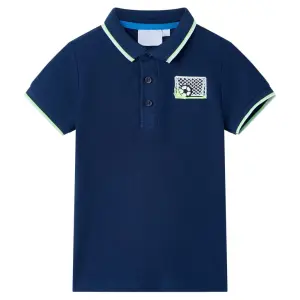 Koszulka dziecięca polo, granatowa, 116