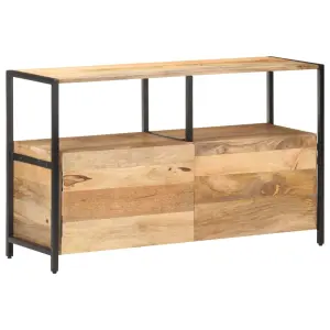 Szafka, 110x35x65 cm, lite drewno mango