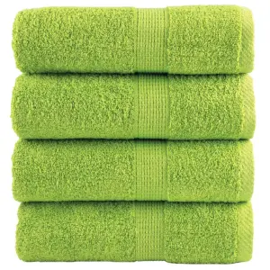 Ręczniki toaletowe Premium SOLUND 4 szt. Zielone jabłko 30x30 cm 600 gsm