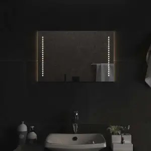Lustro łazienkowe z LED, 60x40 cm