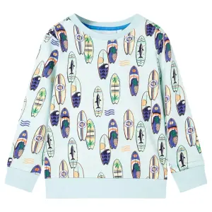 Bluza dziecięca, jasnoniebieski melanż, 116