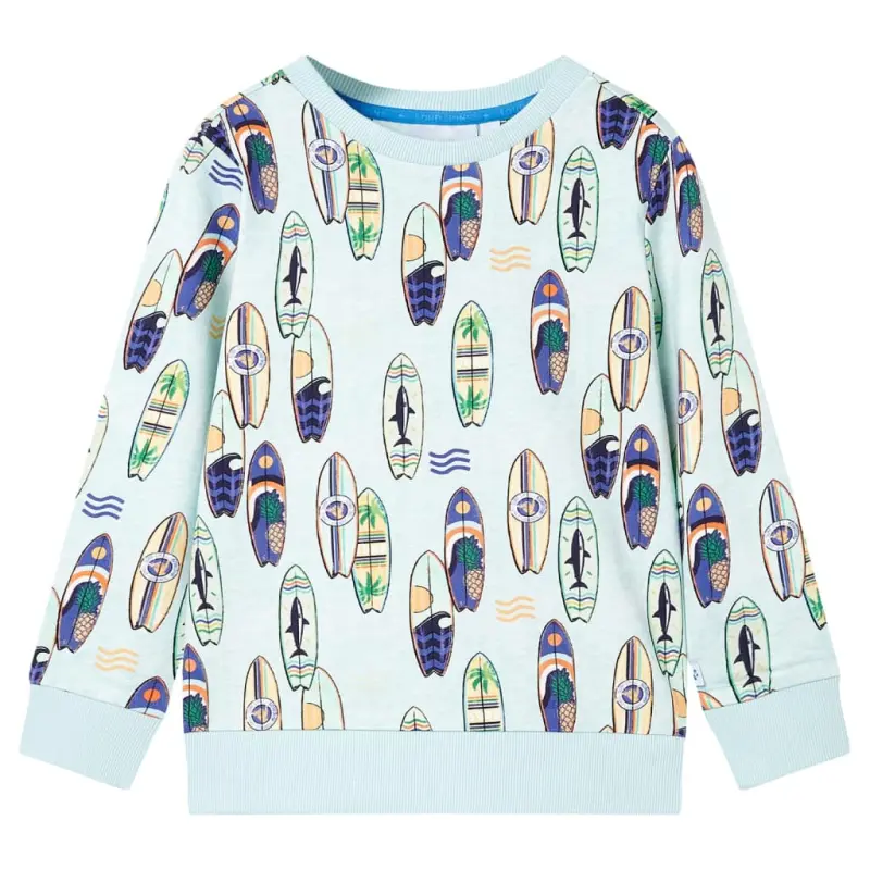 Bluza dziecięca, jasnoniebieski melanż, 116