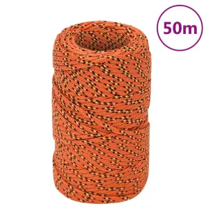 Linka żeglarska, pomarańczowa, 2 mm, 50 m, polipropylen