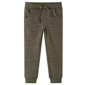 Dziecięce spodnie dresowe, khaki melanż, 104