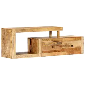 Szafka pod TV, 120 x 30 x 40 cm, lite drewno mango