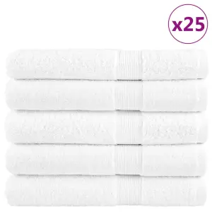 Ręczniki premium, SOLUND, 25 szt., białe, 80x200 cm, 600 g/m²