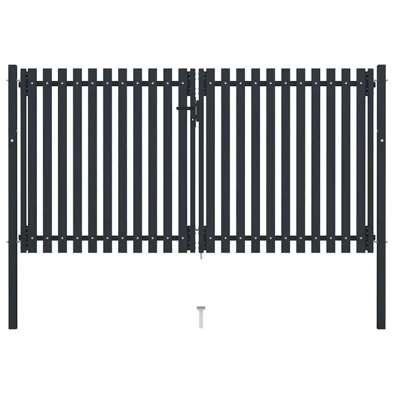 Brama ogrodzeniowa Double Door Fence Fur Steel 300x150 cm Antracyt