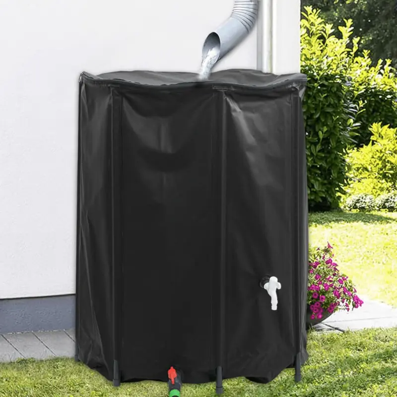 Zbiornik na wodę, z kranikiem, składany, 750 L, PVC