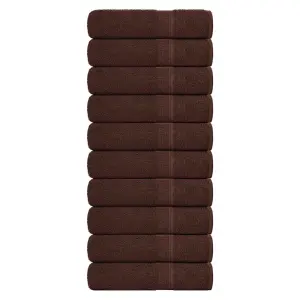 Ręczniki kąpielowe, FROGN, 10 szt., brązowe, 100x150 cm, 360 g/m²